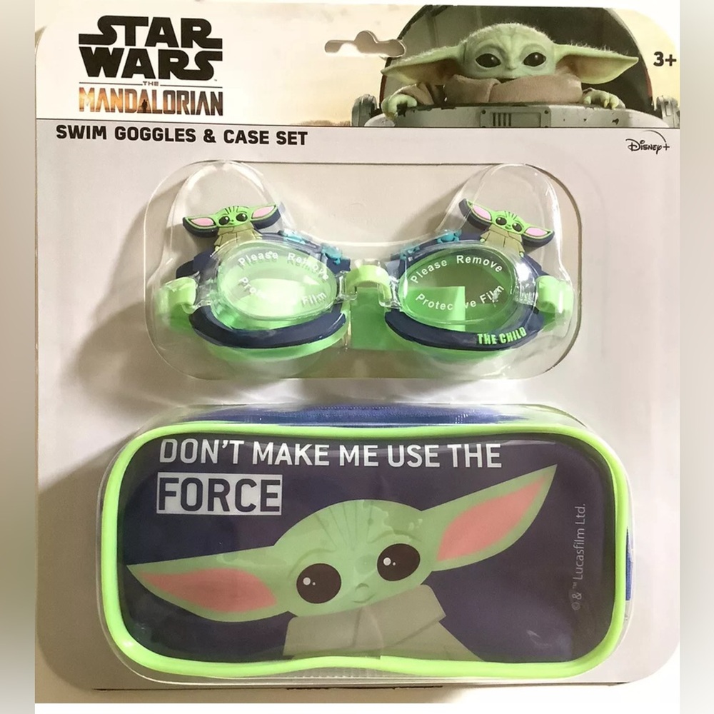 Swim Goggles Kids With Case Pool Swim Disney Star Wars The Mandalorian 3+
